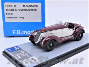 Alfa Romeo 8C 2900A Spider by Touring, 1937/1938, dunkelrot – elfenbein / dark red – ivory