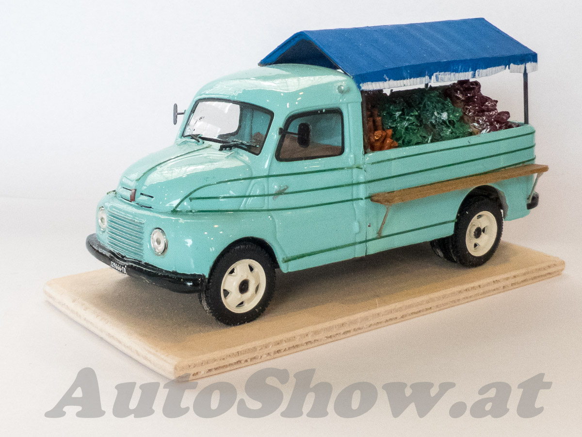 Fiat 1100 BLR Gemüse-Marktstand, Lieferwagen / vegetable market stall, delivery truck