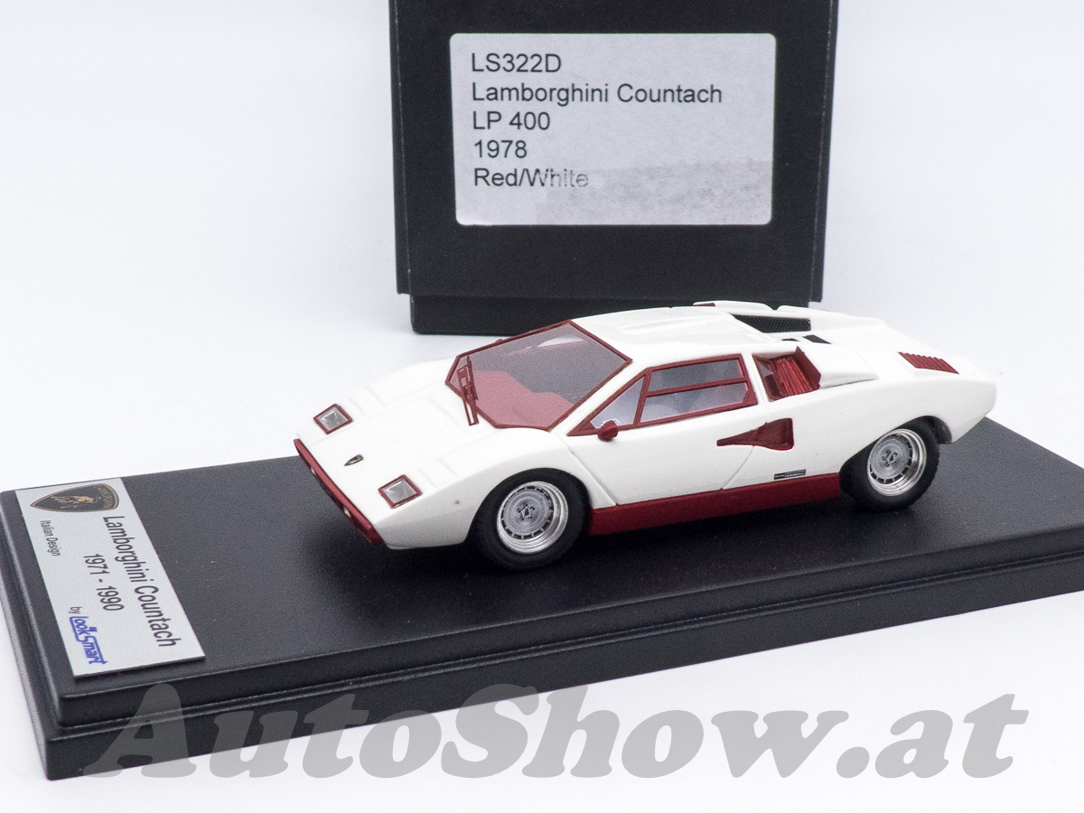 Lamborghini Countach LP 400, SONDERFARBE: weiß – rot / SPECIAL COLOR: white – red