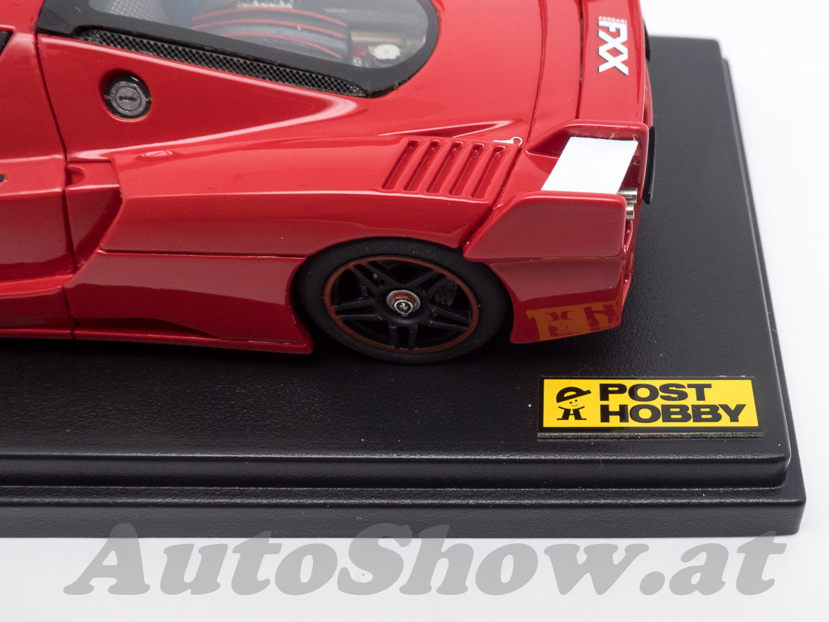 Ferrari FXX, 2005, rot mit kleinen roten Seitenflügeln / red with small white rear wings – EXCLUSIVE for Post Hobby