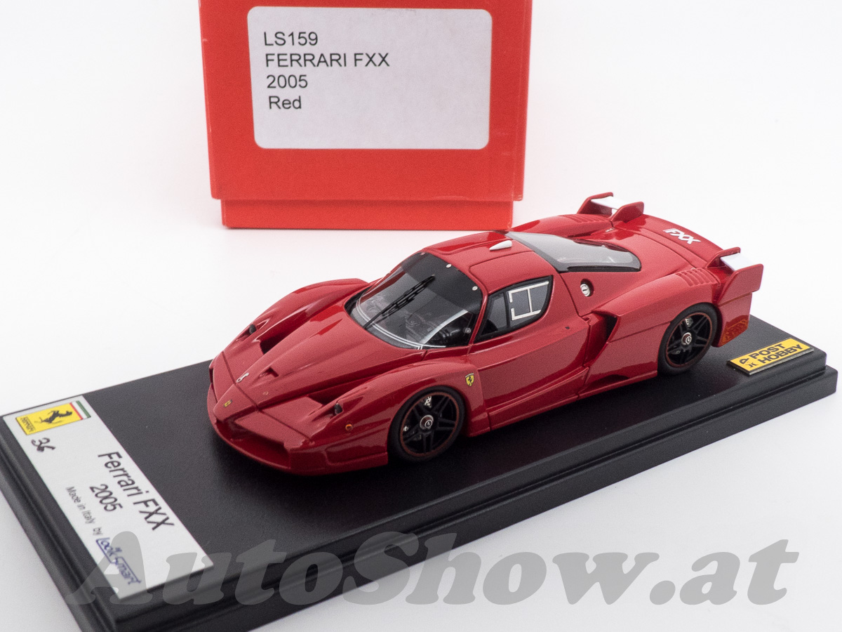 Ferrari FXX, 2005, rot mit kleinen roten Seitenflügeln / red with small white rear wings – EXCLUSIVE for Post Hobby