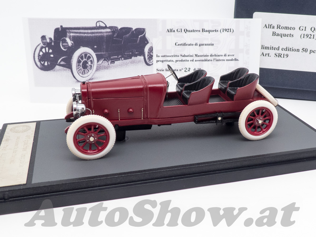 Alfa Romeo G1 Quatres Baquets / 4seater, 1921, dunkelrot / dark red