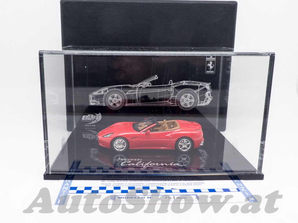 Ferrari California on BIG BASE with DeLuxe Packaging, rot / red – autoshow