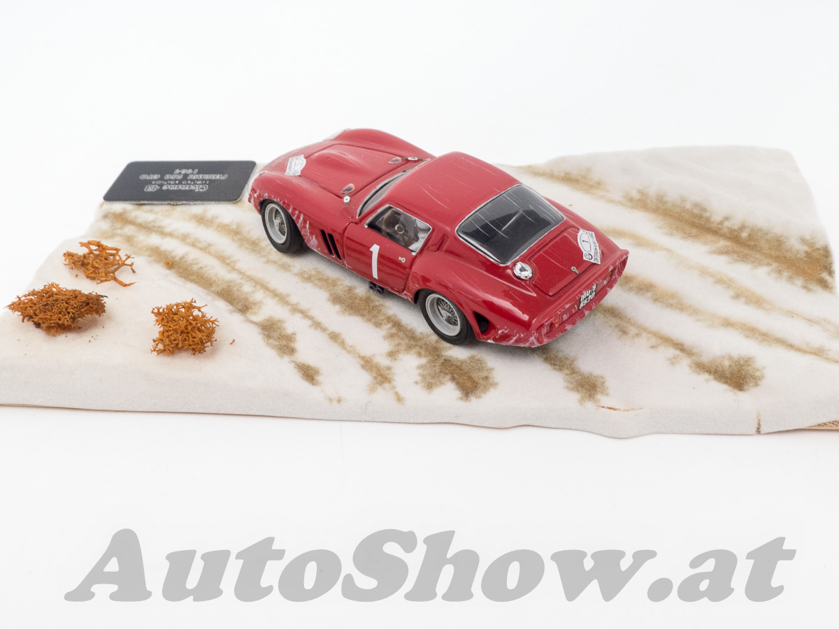 Diorama: Ferrari Ferrari 250 GTO, chassis 5111 GT, Rally snow & ice / Rally Schnee & Eis, Criterium Neige e Glace 1964, Guichet / Clement, # 1