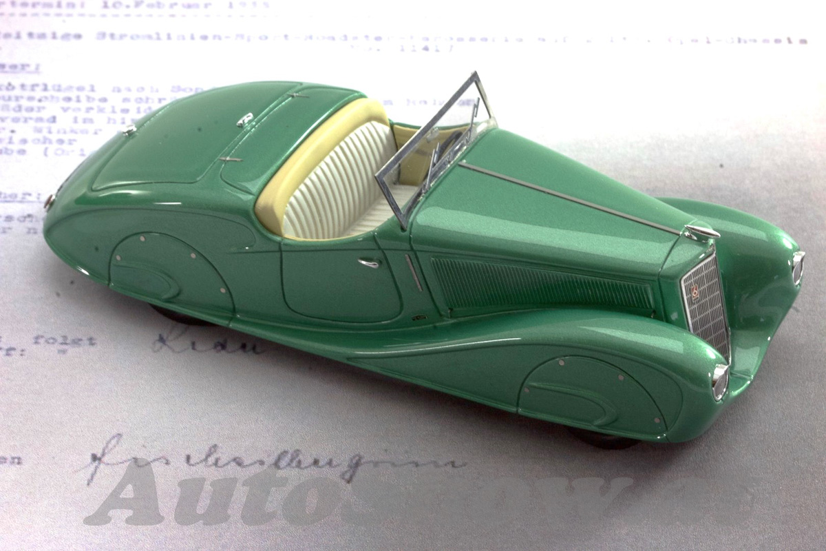 Opel 2 Liter Stromlinien-Sport-Roadster by Erdmann & Rossi, Salon Berlin 1935, grün / green