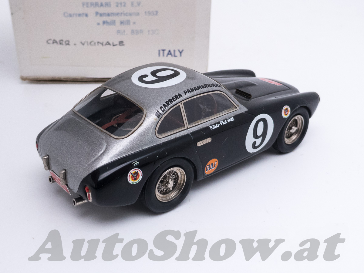 Ferrari 212 Export Barchetta, chassis 0092E by Vignale, III Carrera Panamericana 1952, Phil Hill / Stubbs, # 9