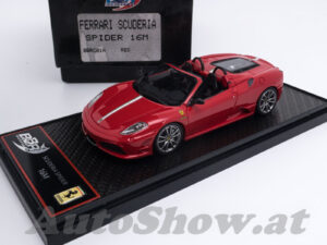 Ferrari Scuderia Spider 16M, rot mit ital. Flaggenstreifen / red with Italian flag stripes - this is the FIRST model of BBR “C Serie” !