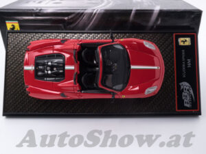 Ferrari Scuderia Spider 16M, rot mit ital. Flaggenstreifen / red with Italian flag stripes - this is the FIRST model of BBR “C Serie” ! – Bild 2