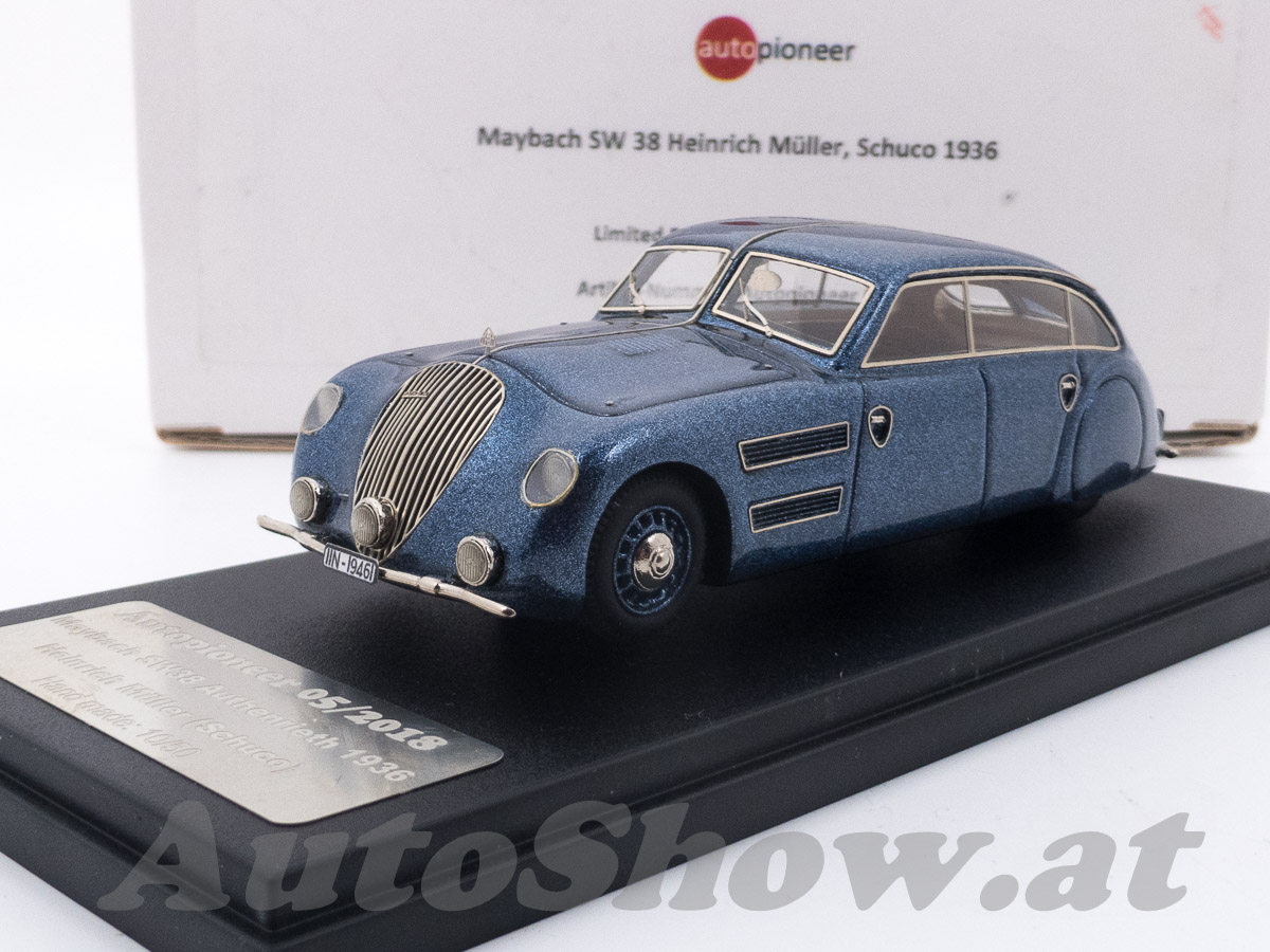 Maybach SW 38, Stromlinie / aerodynamic streamline Limousine by Autenrieth, car of German businessman Heinrich Müller, founder of Schuco Toys, 1936