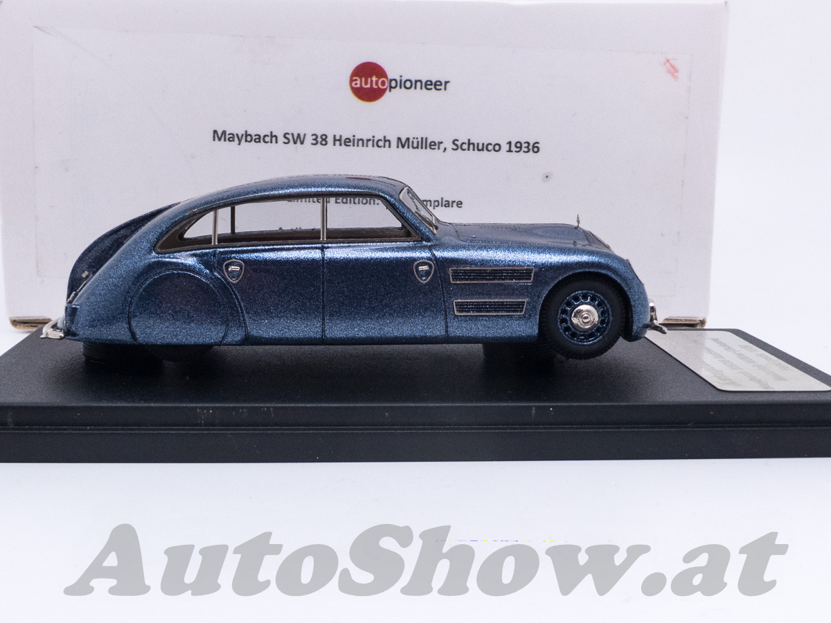 Maybach SW 38, Stromlinie / aerodynamic streamline Limousine by Autenrieth, car of German businessman Heinrich Müller, founder of Schuco Toys, 1936
