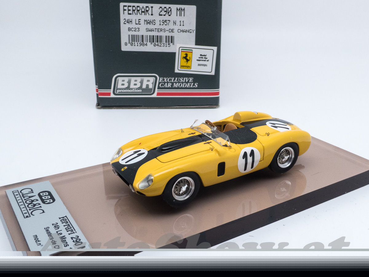 Ferrari 290 MM-C V12 “Ecurie Nationale Belge”, 24H Le Mans 1957, Swaters / de Changy, # 11