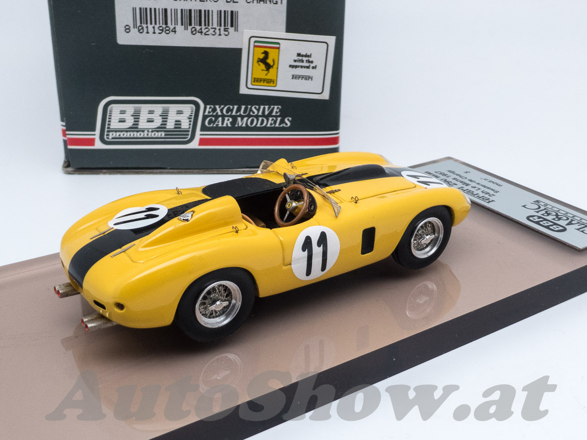 Ferrari 290 MM-C V12 “Ecurie Nationale Belge”, 24H Le Mans 1957, Swaters / de Changy, # 11