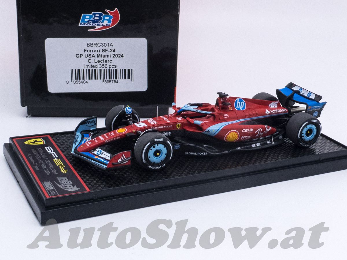 F1 Ferrari SF-24, 3° GP Miami USA 2024, Leclerc, # 16 – SPERCIAL blue design for the US GP!