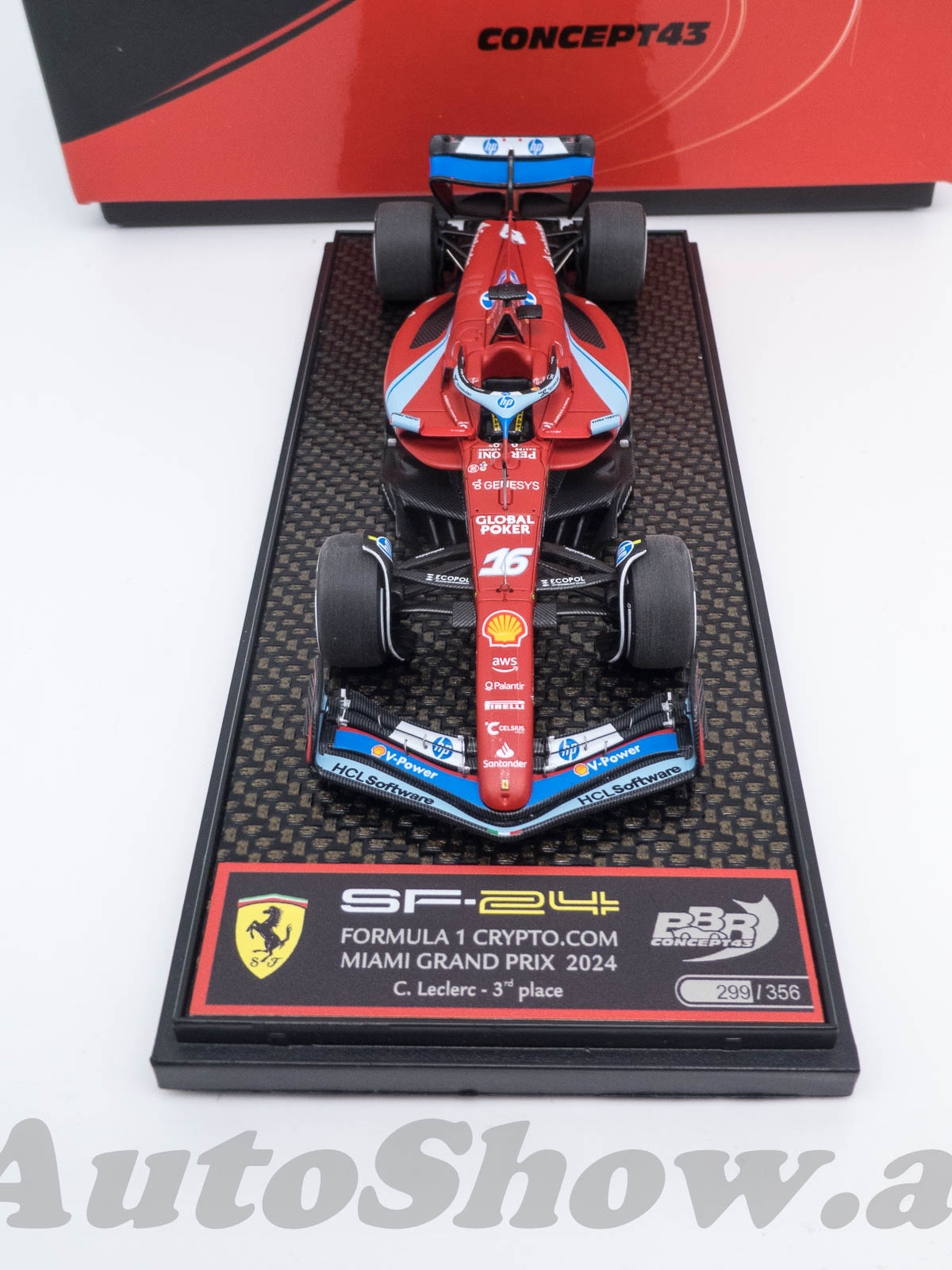 F1 Ferrari SF-24, 3° GP Miami USA 2024, Leclerc, # 16 – SPERCIAL blue design for the US GP!