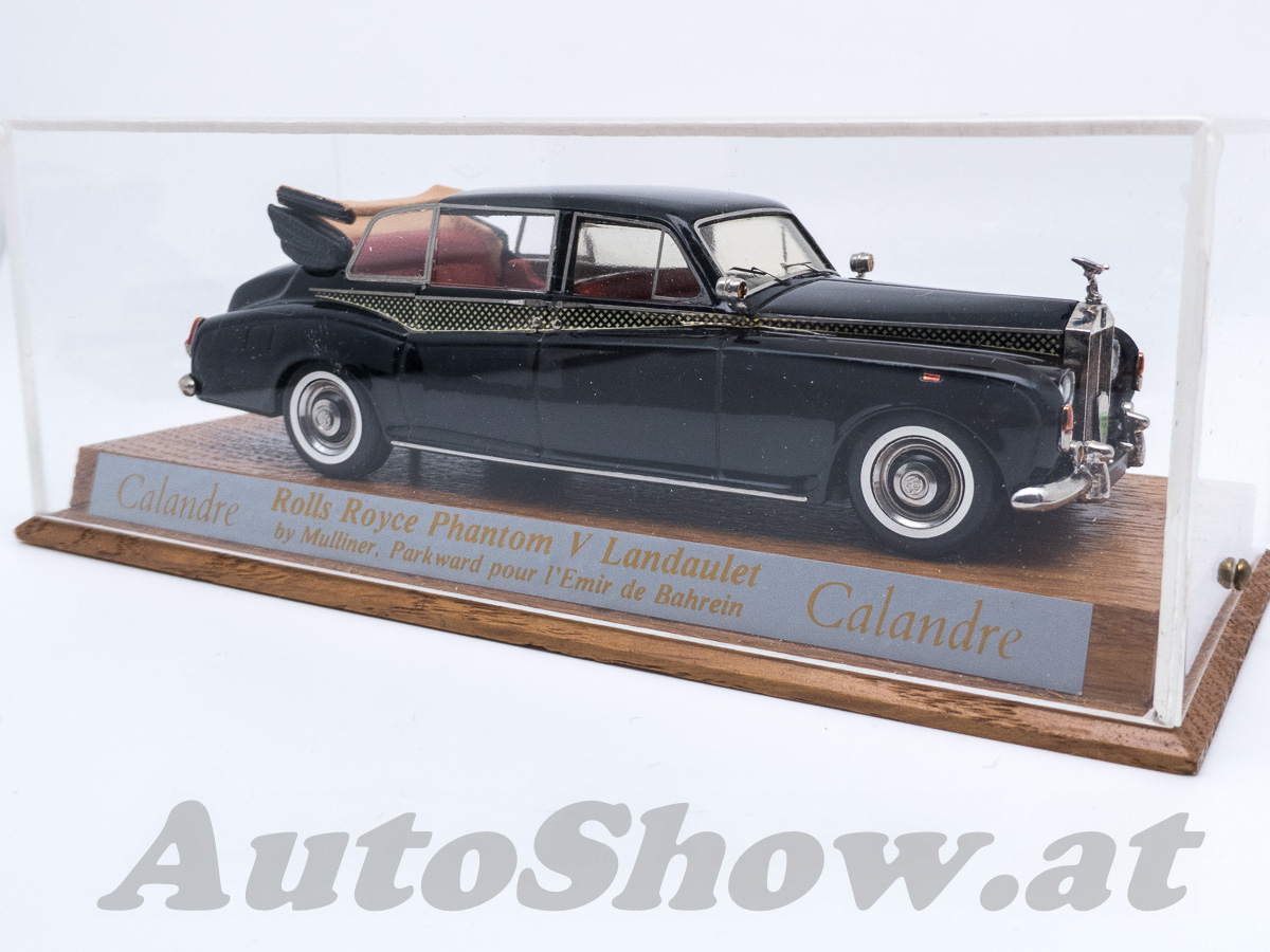 Rolls-Royce Phantom V Landaulet by Mulliner Park Ward, Royal car of HRH the Emir of Bahrein, 1965, ECHT-LEDER-SITZE + Verdeck, Holz-Design im Innenraum ! REAL LEATHER SEATS and folded roof, wooden design interior, black