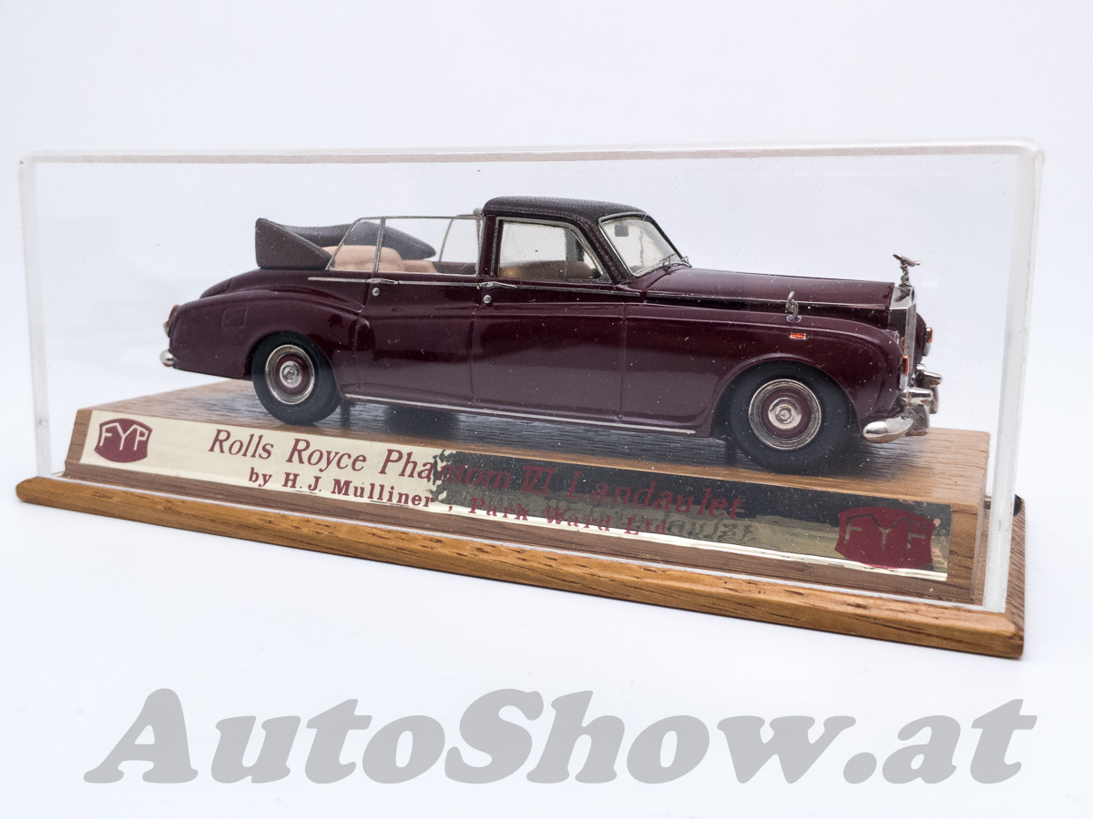 Rolls-Royce Phantom VI Landaulet by Mulliner Park Ward, ECHT-LEDER-SITZE + Verdeck, Holz-Design im Innenraum ! Dunkelrot  REAL LEATHER SEATS and folded roof, wooden design interior, dark red