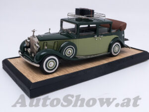 Rolls-Royce Phanrom III open Landaulet, chassis 3BU174 by Barker, 1936, mit ECHT-LEDER Sitzen + Leder-Faltdach + offenem Werkzeugkasten, dkl-grün - hellgrün / REAL LEATHER seats + folded roof + open toolbox, dark green - light green – Bild 4