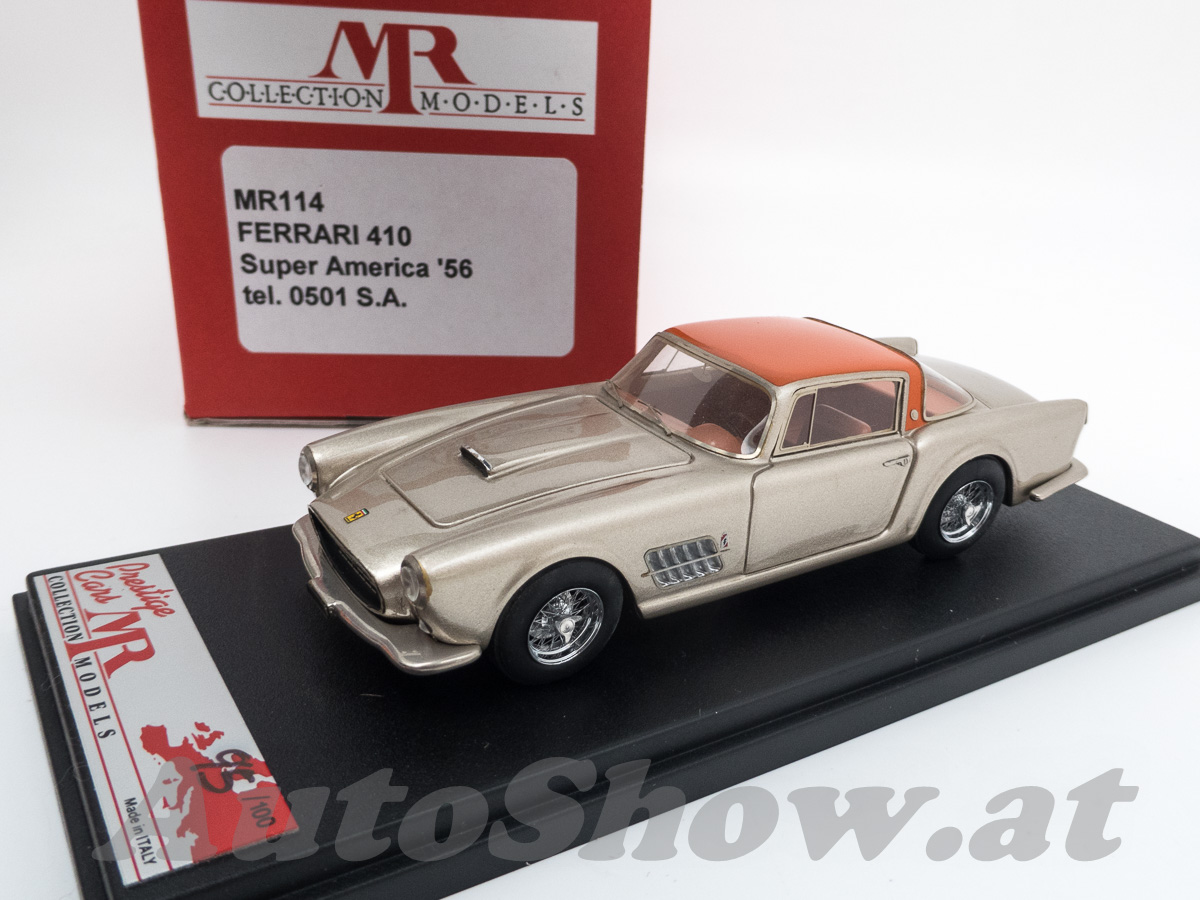 Ferrari 410 SA Superamerica, chassis 0501SA by Pininfarina, 1956, SELTENE FARBE: gold – orange / RARE color gold – orange roof