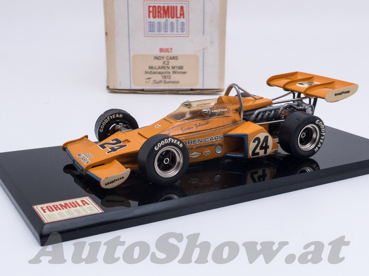 McLaren M16B Offenhauseer, 500miles Indianapolis 1972, Gordon Johncock, # 24