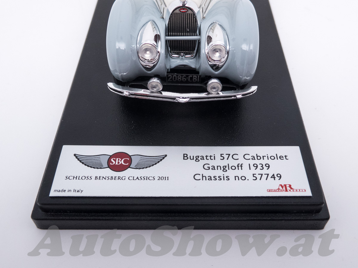Bugatti 57C Cabriolet, chassis 57749 by Gangloff, 1939 – SONDERMODELL exklusiv für die Schloß Bensberg Classic 2011