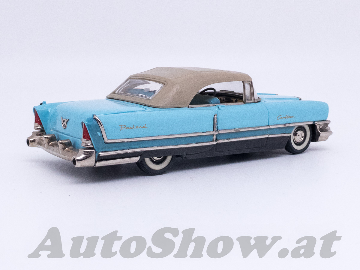 Packard Caribbean, closed Convertible, 1956, seltenes „SAMPLE” Modell in blau / rare „sample“ model in blue !