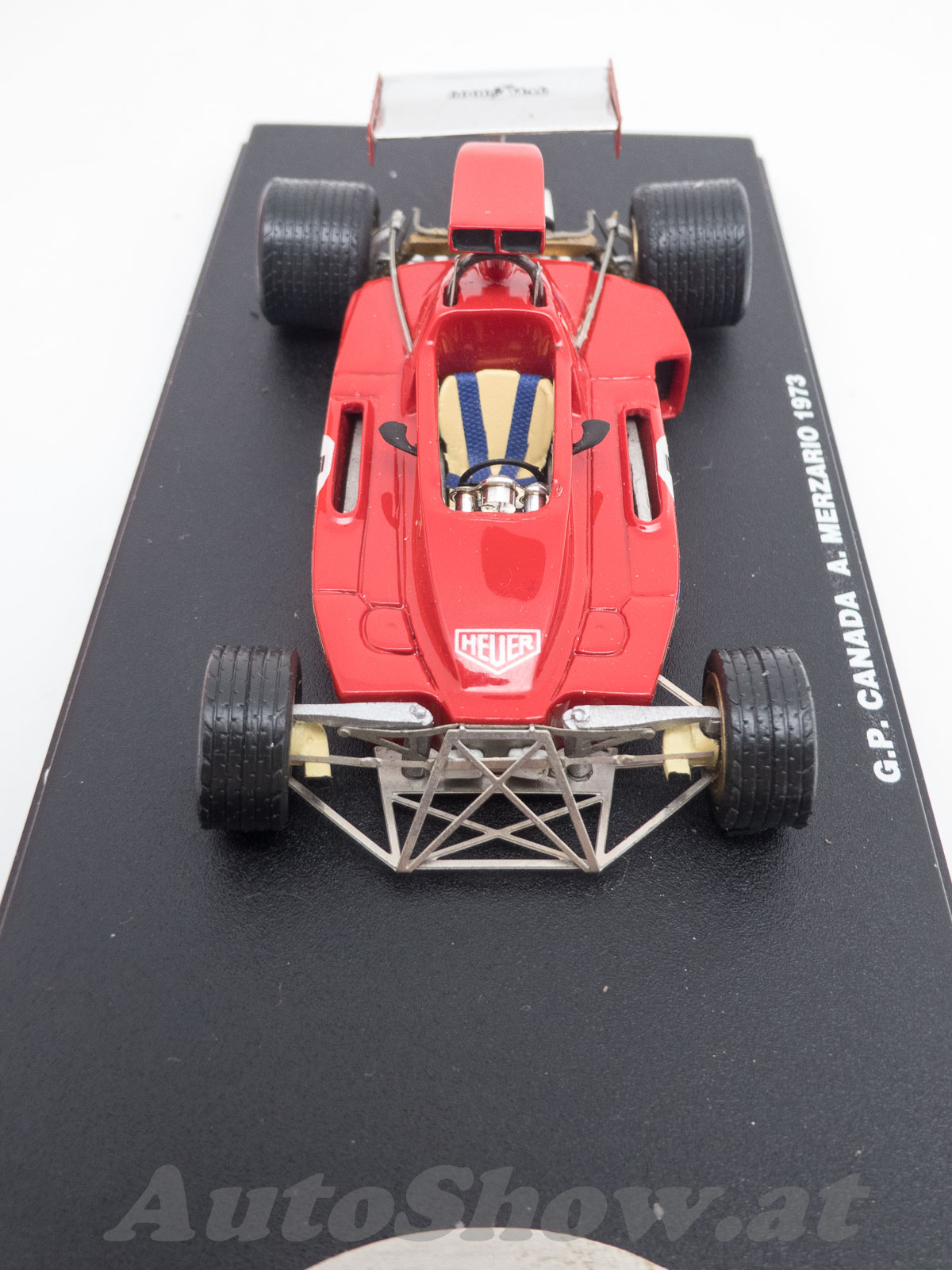 Ferrari 312 B3, GP USA Watkins Glen 1973, Arturo Merzario, # 4 – OFFENE Front nach Unfall! / OPEN FRONT after accident!