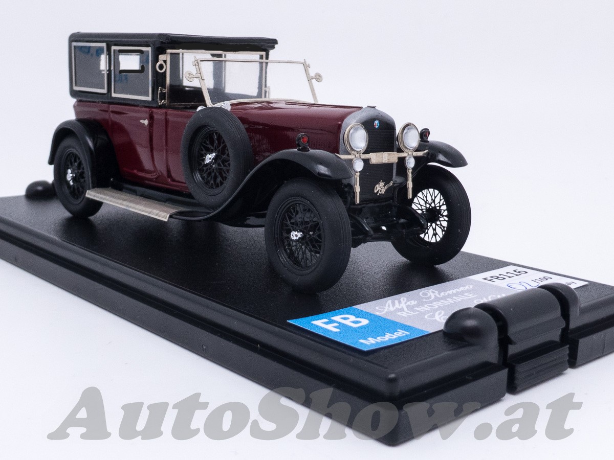 Alfa Romeo RL Normale Limousine de Ville von Carrozzeria J. Farre, Barcelona, 1924, dunkelrot – schwarz / dark red – black