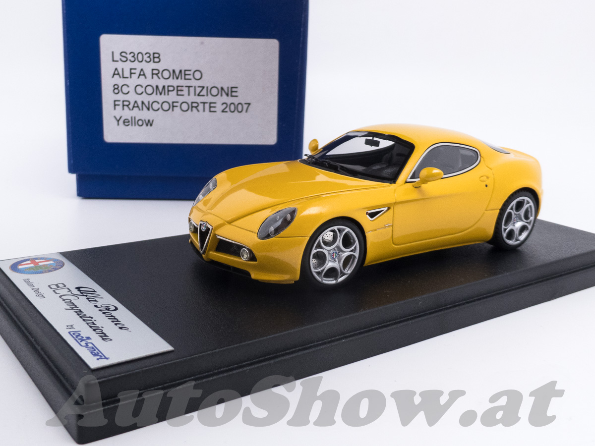 Alfa Romeo 8C Competizione Coupé, ORIGINALFARBE Salon IAA Frankfurt 2007, gelb / ORIGINAL color IAA Show 2007, yellow