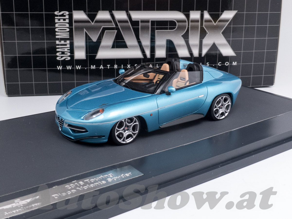 Alfa Romeo Disco Volante Spider by Touring Superleggera, ORIGINALFARBE Weltpremiere Salon Genf 2016, hellblau met. / ORIGINAL COLOR World Launch Geneva 2016, light blue met.
