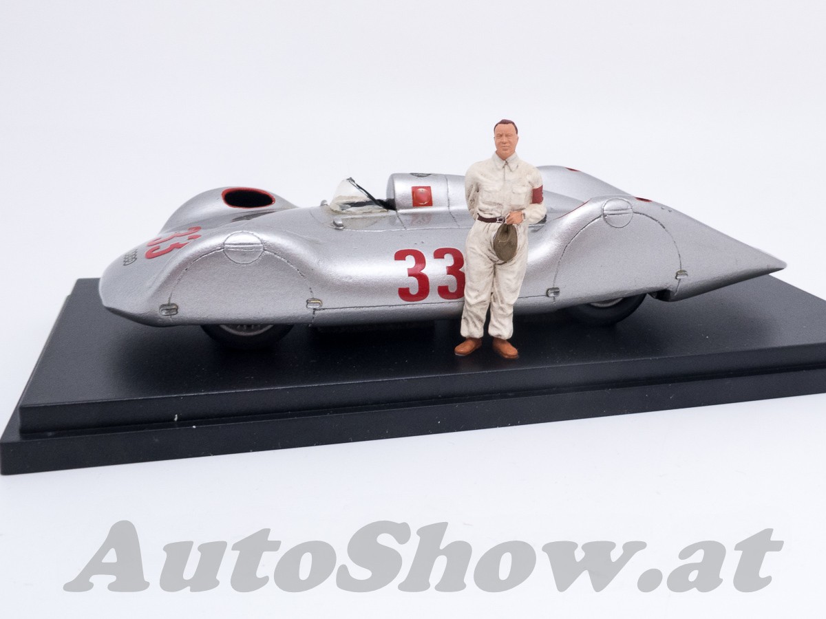 Auto Union Typ C Stromlinien-Rekordwagen, Avus 1937, Luigi Fagioli, # 33 + Figur ! LSR record car