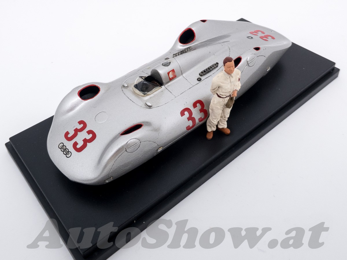 Auto Union Typ C Stromlinien-Rekordwagen, Avus 1937, Luigi Fagioli, # 33 + Figur ! LSR record car