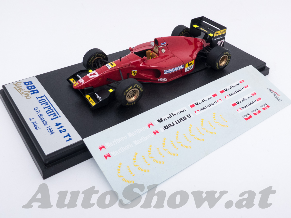 Ferrari 412T1 “Marlboro”, 3° GP Sao Paulo, Brasilien 1994, Jean Alesi, # 27 – Marlboro decals included !
