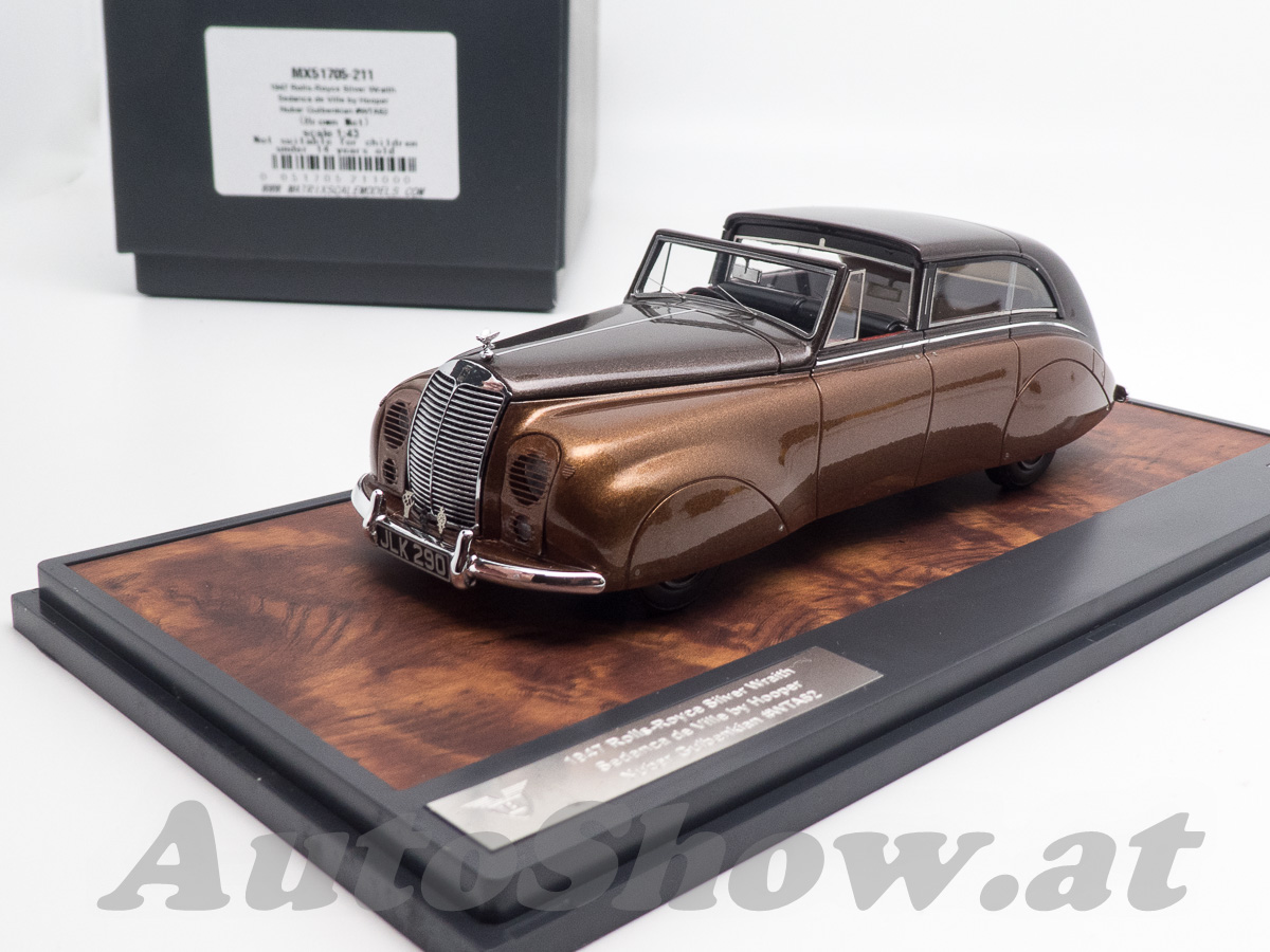 Rolls-Royce Phantom Silver Wraith Sedanca De Ville, Chassis WTA62, aerodynische Karosserie von Hooper, 1947, Wagen des exzentrischen Geschäftsmanns Nubar Gulbenkian