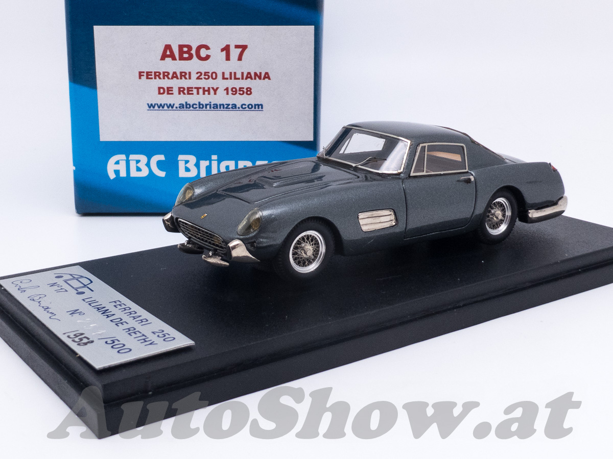 Ferrari 250GT Coupé Speziale, Chassis 0751GT, Carrozzeria Pininfarina, Wagen von Prinzessin Liliana di Rethy, Belgien, 1958, antrazith metallic