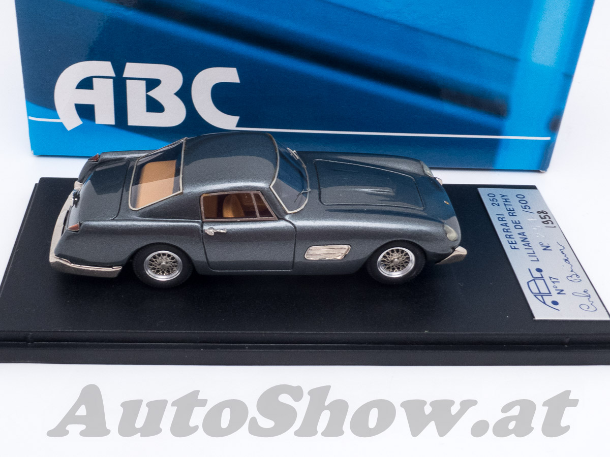 Ferrari 250GT Coupé Speziale, Chassis 0751GT, Carrozzeria Pininfarina, Wagen von Prinzessin Liliana di Rethy, Belgien, 1958, antrazith metallic