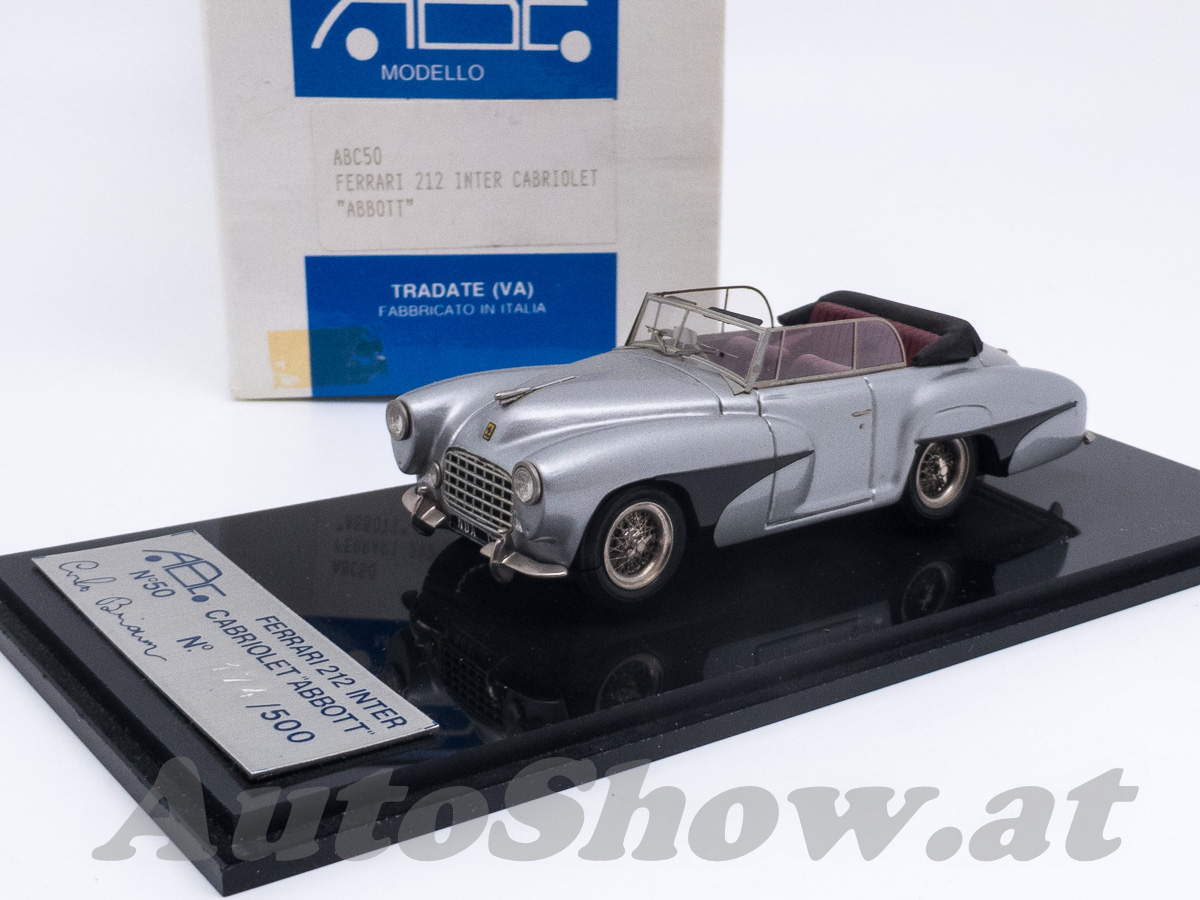 Ferrari 212 Inter Cabriolet, Abbott Coachbuilders, GB, silber met. / silver metallic