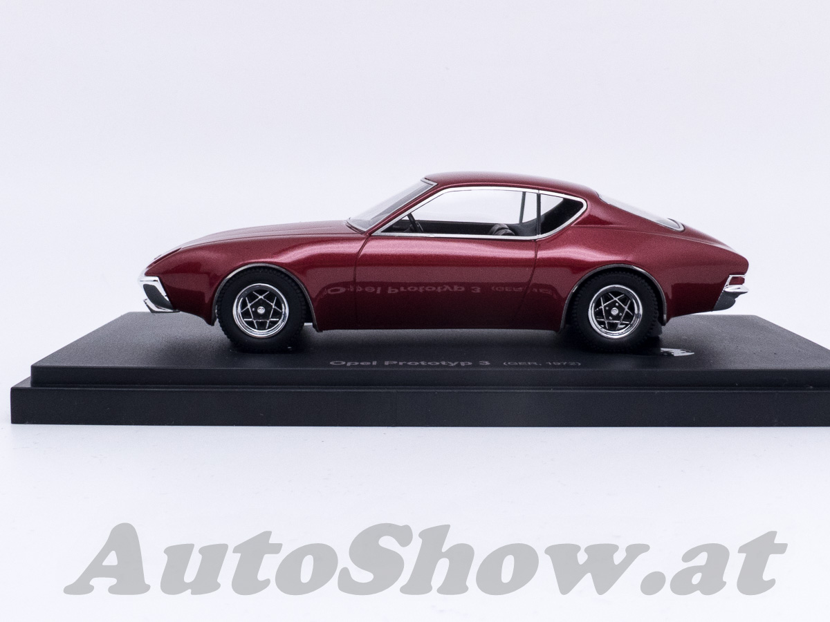 Opel Design Prototyp III als möglicher Opel Manta Nachfolger, 1972, dunkelrot / dark red