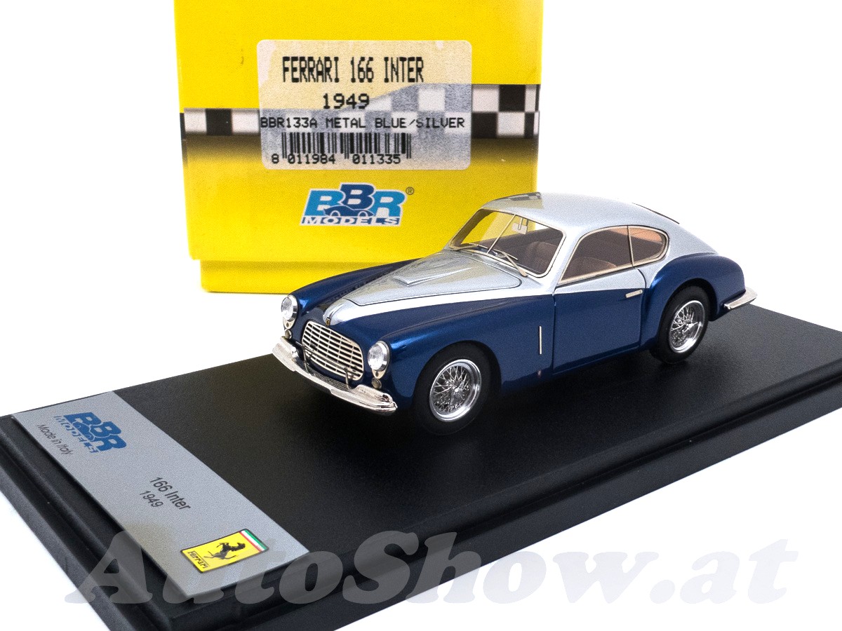 Ferrari 166 Inter Coupé, Chassis 037S, Stabilimenti Farina, 1949, blau – silber / blue – silver