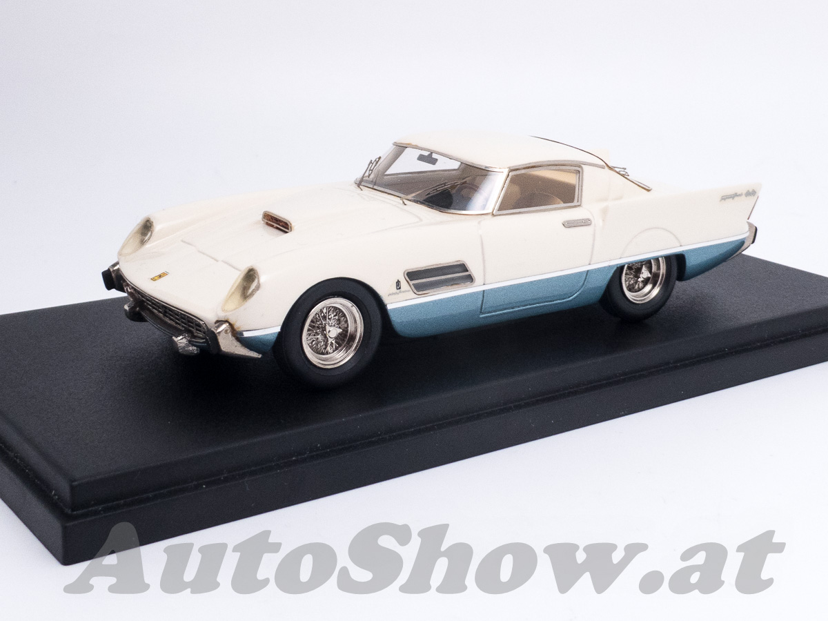 Ferrari 410 SA Superamerica, Pininfarina, Salon Paris 1956, elfenbein – blau / ivory – blue