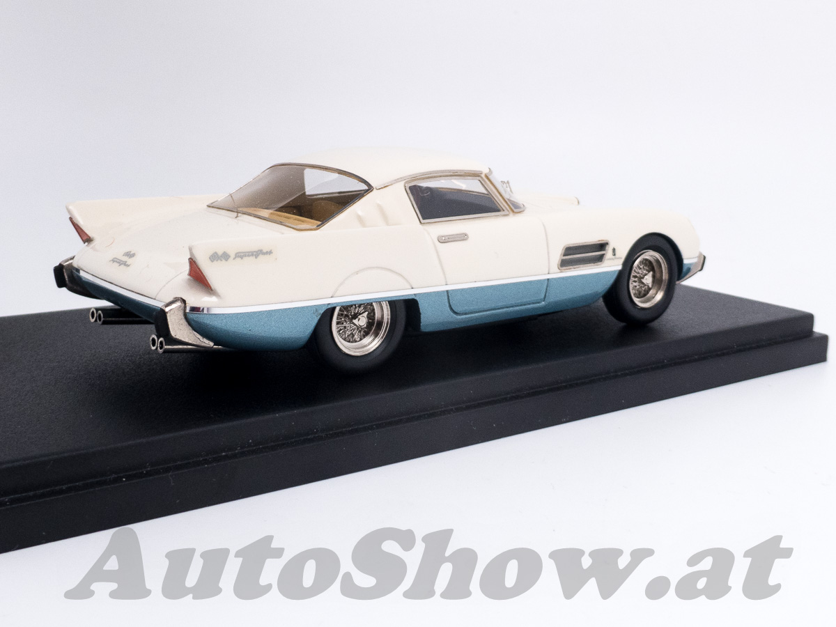 Ferrari 410 SA Superamerica, Pininfarina, Salon Paris 1956, elfenbein – blau / ivory – blue