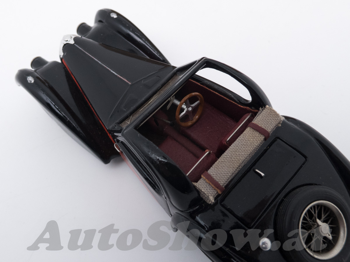 Bugatti Typ 57S Atalante, offene Version mit ECHT-LEDER Innenausstattung und gefaltetem Stoffdach ! – Bild 3