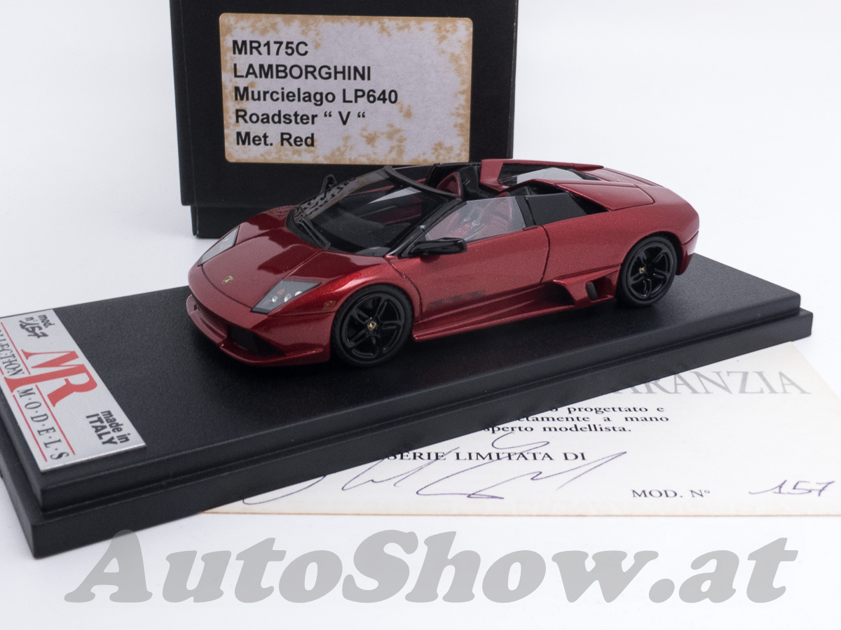 Lamborghini Murcielago LP640 Roadster “VERSACE” Version, dunkelrot metallic / dark red met.