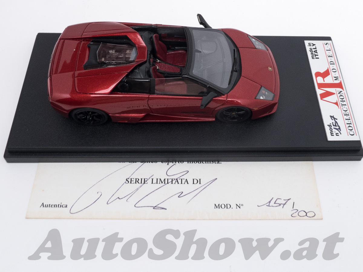 Lamborghini Murcielago LP640 Roadster “VERSACE” Version, dunkelrot metallic / dark red met.
