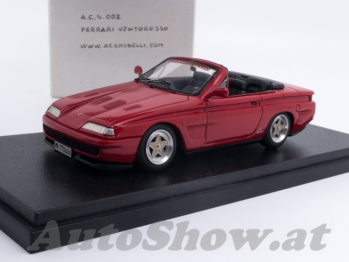 Ferrari Ventososso Cabriolet Concept Car, Design Carrozzeria Pavesi, Ferrari 412 Basis, 1985, rot / red