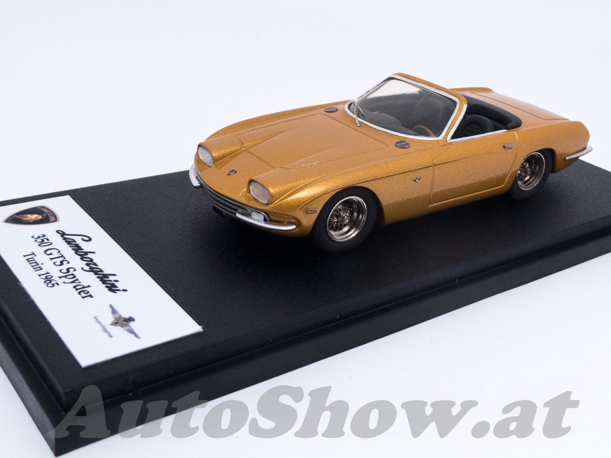 Lamborghini 350 GTS Spider, Salon Torino 1965, gold metallic