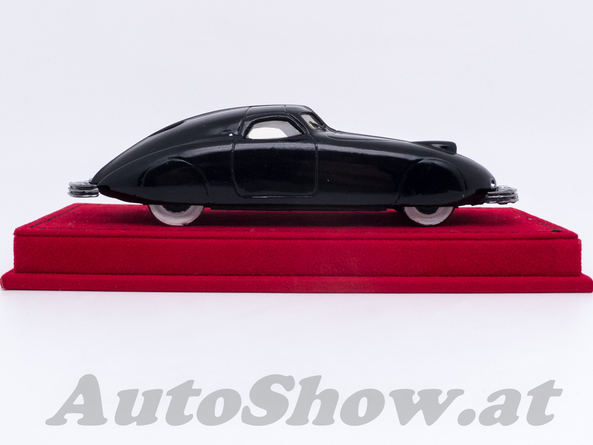 Phantom Corsair, Design von Rust Heinz, dem Ketchup-Erben, Lycoming V8 des Cord 812, Bohman & Schwartz Coachbuilders, Weltausstellung New York 1939, schwarz