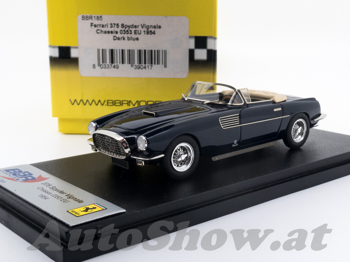 Ferrari 375 Spyder, Chassis 0353EU, Carrozzeria Vignale, 1954, dunkelblau