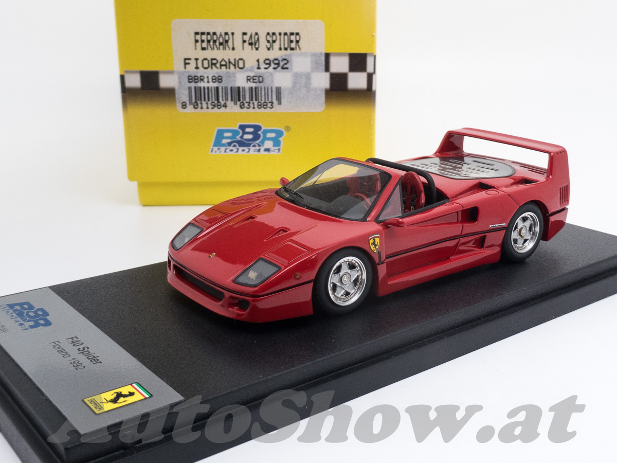 Ferrari F40 Spider, Fiorano Version, Pininfarina, 1992, rot