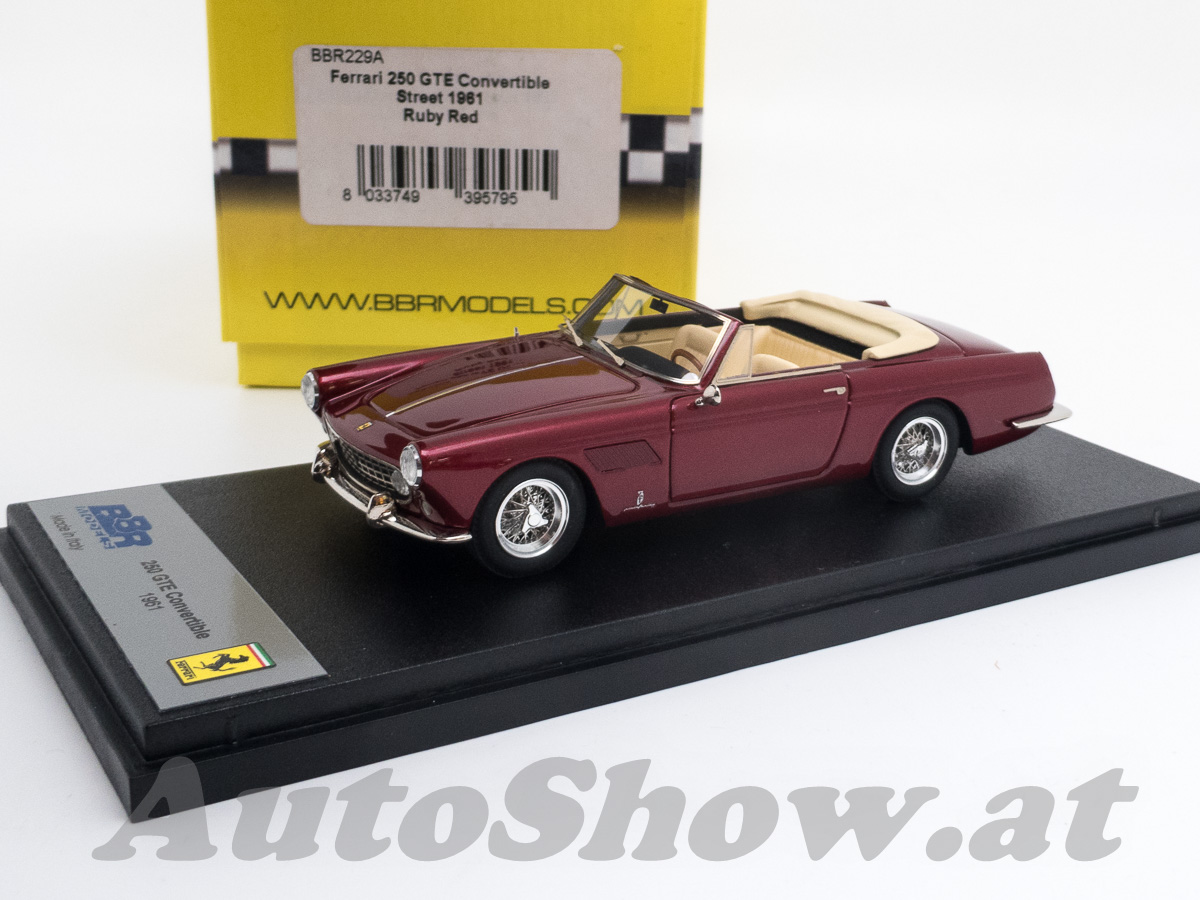Ferrari 250GTE Convertible, 1961, rubinrot metallic