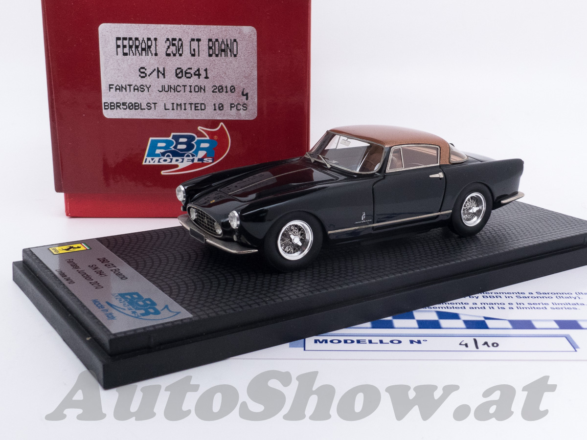 Ferrari 250 Europa, Chassis 0641, Carrozzeria Boano, Fantasy Junction 2010, schwarz / goldenes Dach